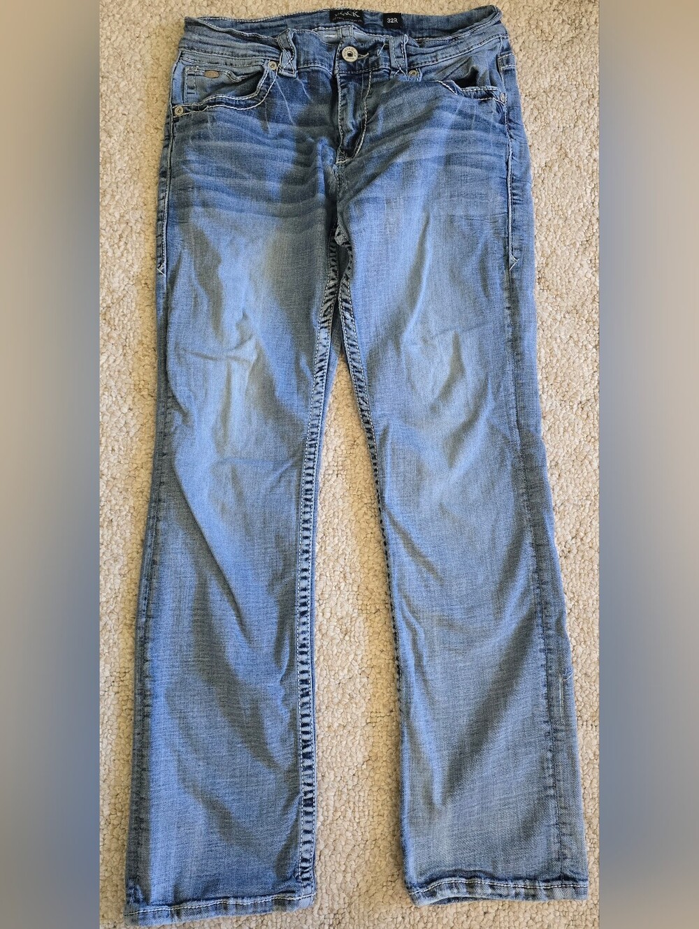 Buckle Black Jeans No 9 Straight Leg Size 32R